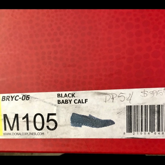 Donald Pliner Black Baby Calf Loafers - Picture 6 of 6